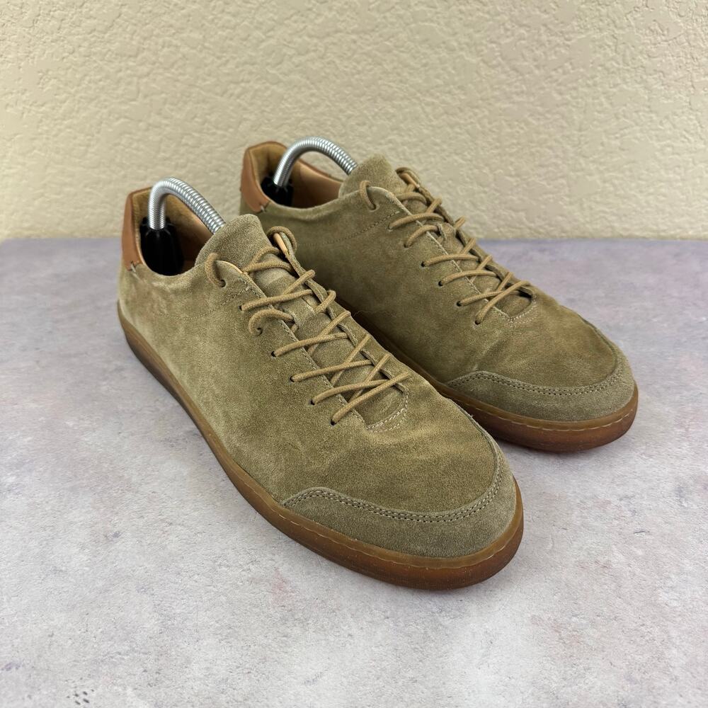 Lactae Hevea Shoes Mens 11 Tan Suede Lace Up Casual Sneaker Made In Portugal